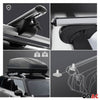 Rieles & Barras de Techo Coche para Peugeot Partner Tepee 2008-2018 Gris Alu 4x