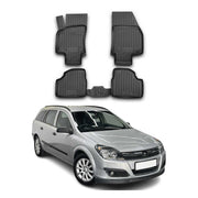 OMAC Alfombrillas De Coche para Opel Astra 2004-2015 Caravan Negro Goma TPE 4Pza