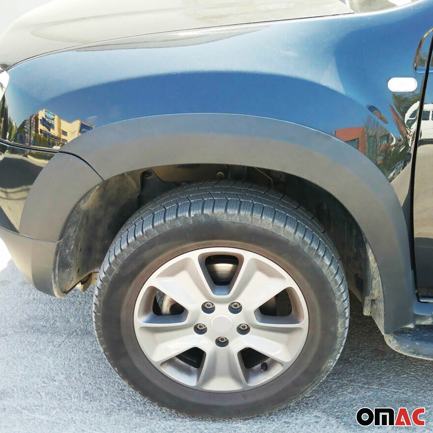 Arco Ala Interior Revestimiento para Dacia Duster 2010-2018 Negro Plástico 8Pza