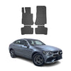 OMAC Alfombrillas Coche para Mercedes GLC Class X253 2015-2025 Negro Goma 4Pza