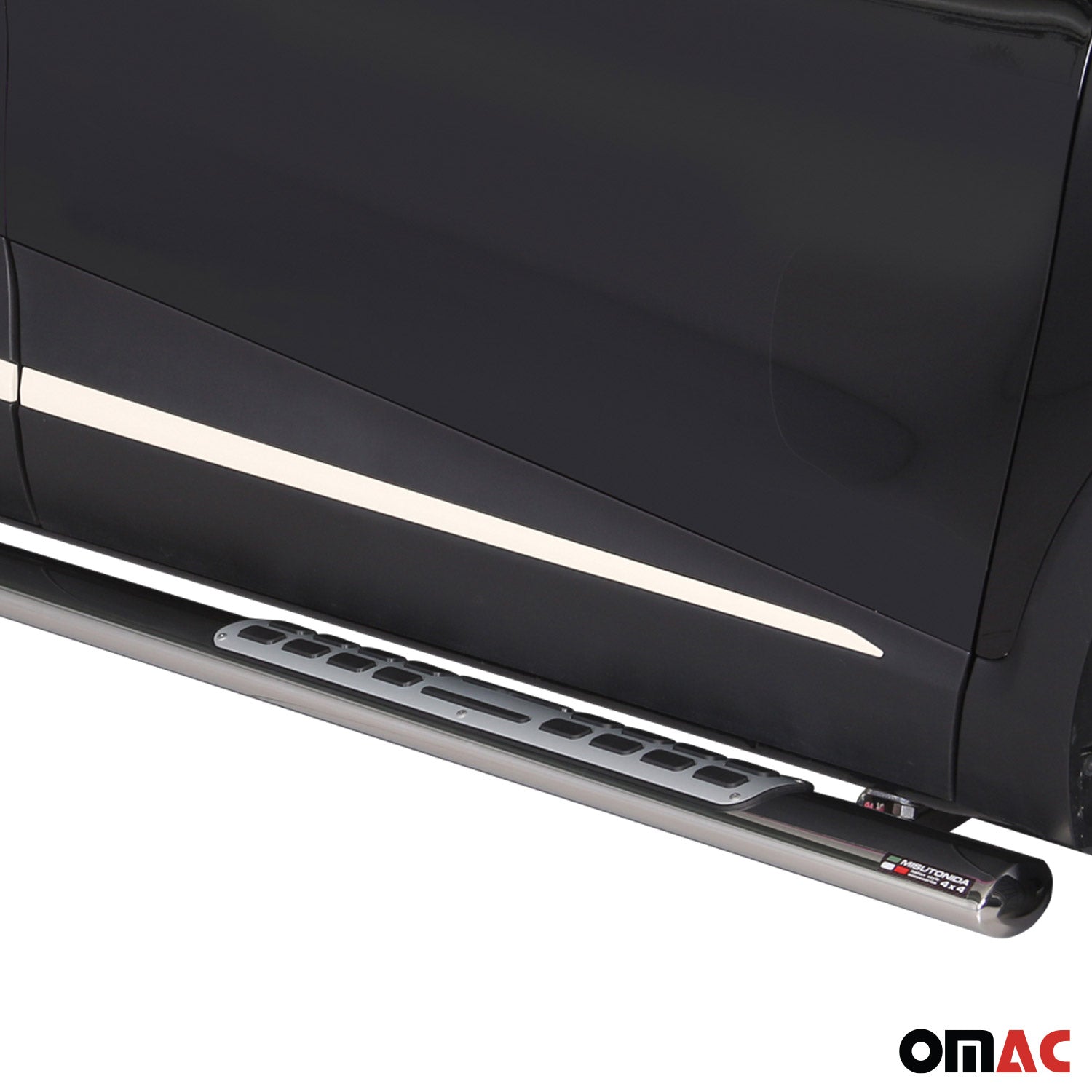 Par de Estribos Barras Laterales para Renault Captur 2013-2017 Plata Acero 2x