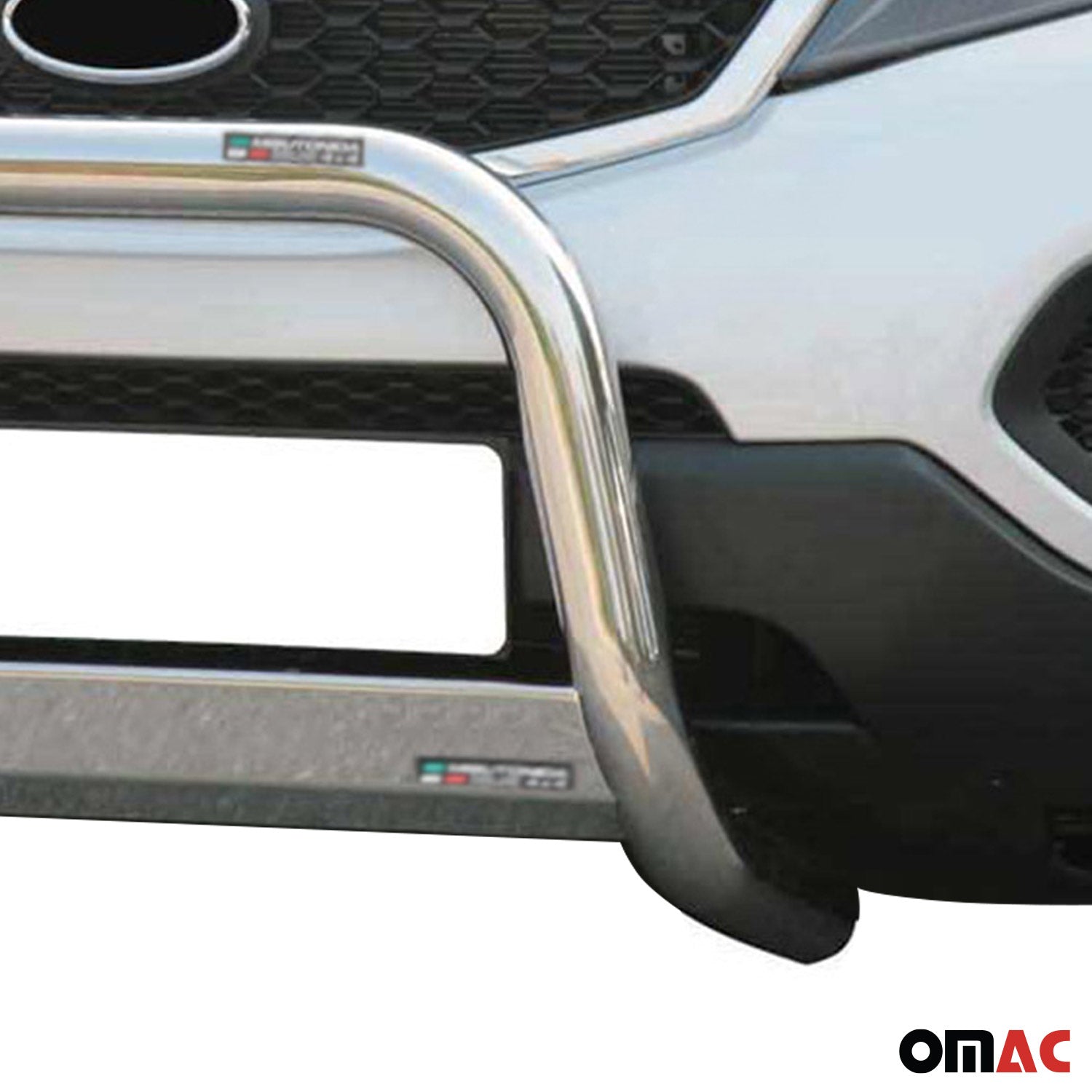 Bull Barra Frontal para Kia Sorento 2009-2012 Plata Brillante Acero