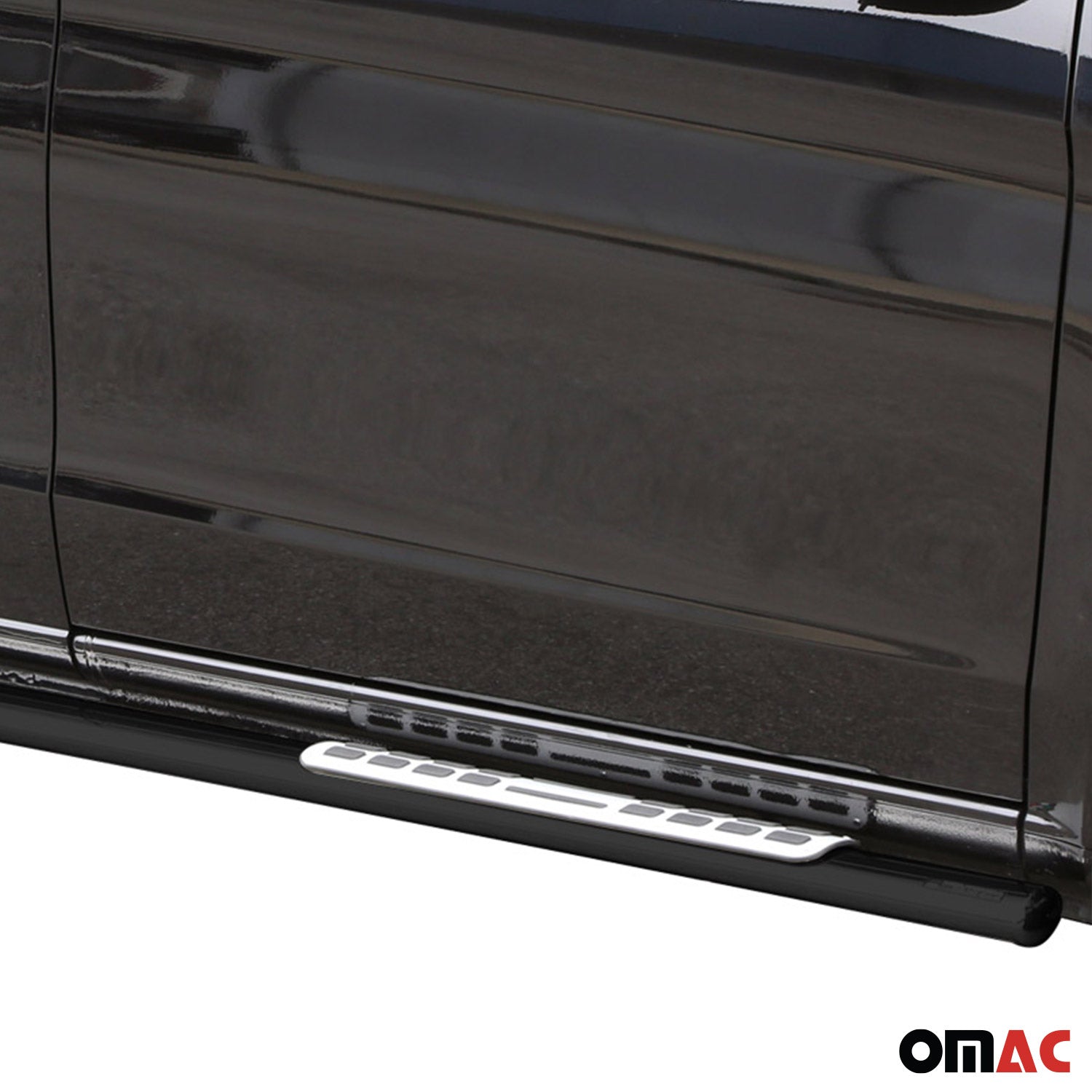 Estribos Barras Laterales para Mercedes Vito Classe W447 2014-2025 Negro Acero