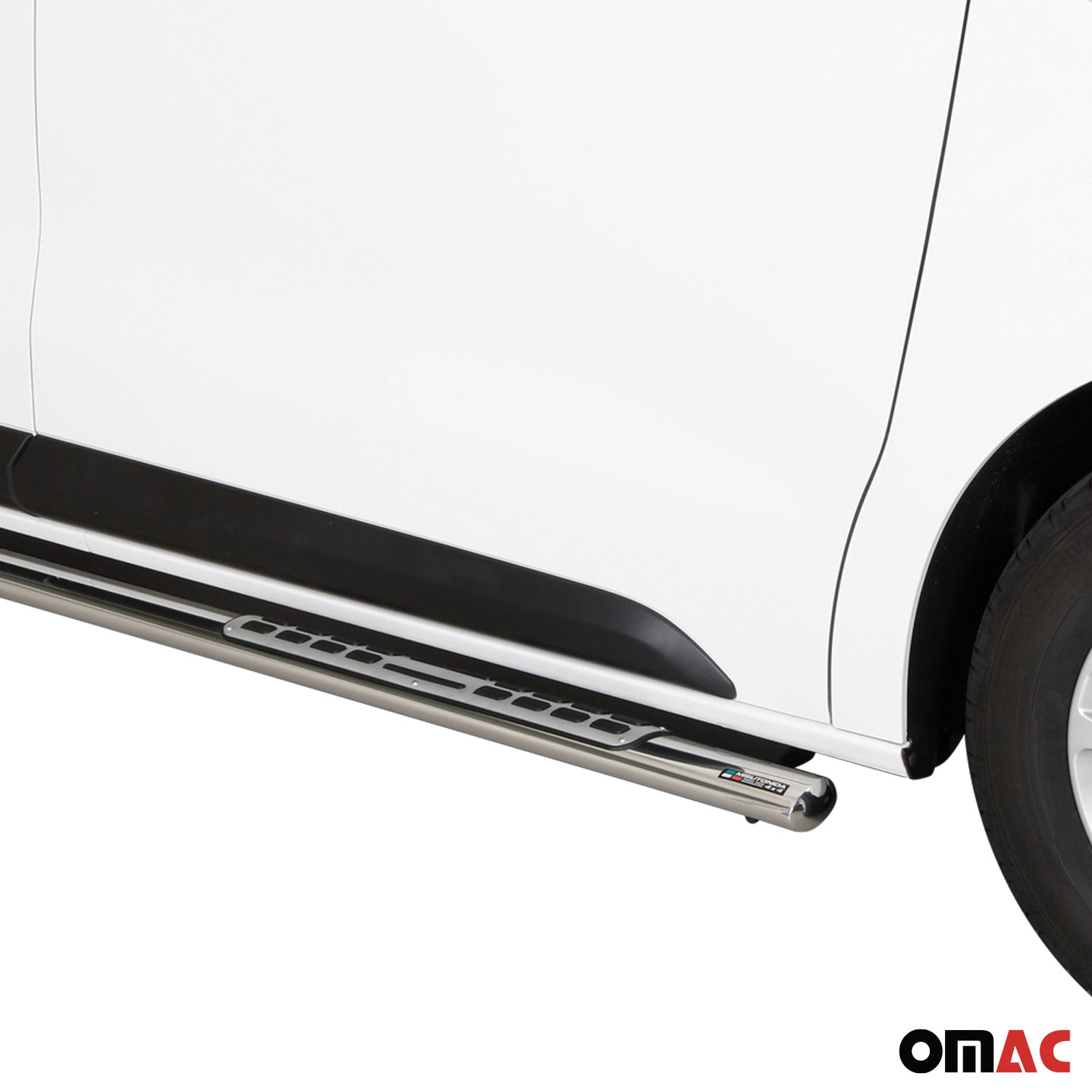 Estribos Barras Laterales para Peugeot Expert 2016-2025 L2 Mitte Plata Acero