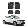 OMAC Premium Alfombrillas De Coche para Nissan Qashqai J11 2014-2021 TPE Goma 4x