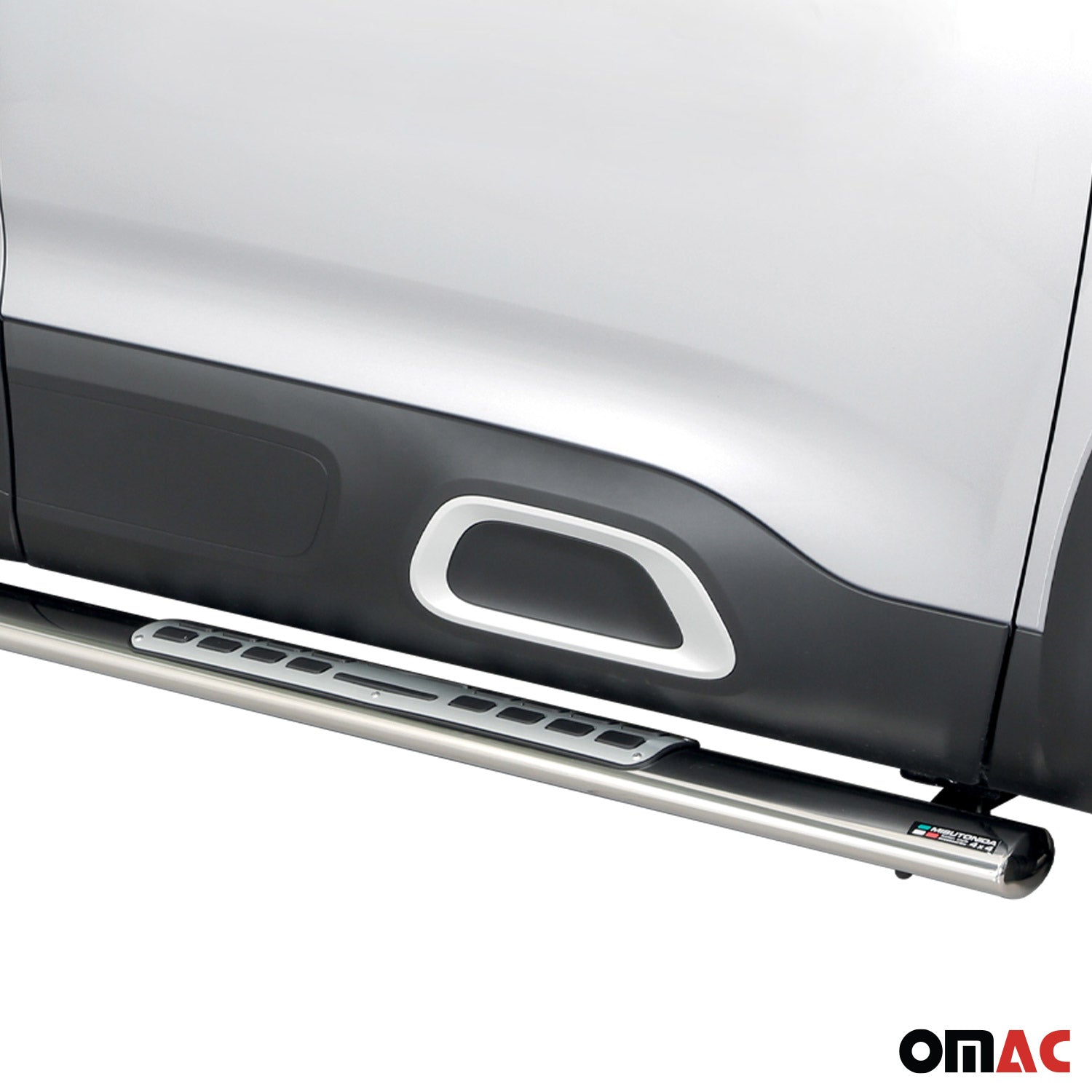 Par de Estribos Barras Laterales para Citroen C5 Aircross 2018-2022 Plata Acero