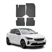 OMAC Alfombrillas De Coche para Opel Corsa F 2019-2025 Negro Goma TPE 4Pza