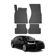 OMAC Alfombrillas De Coche para Audi A6 C7 2011-2018 Negro Goma 4Pza
