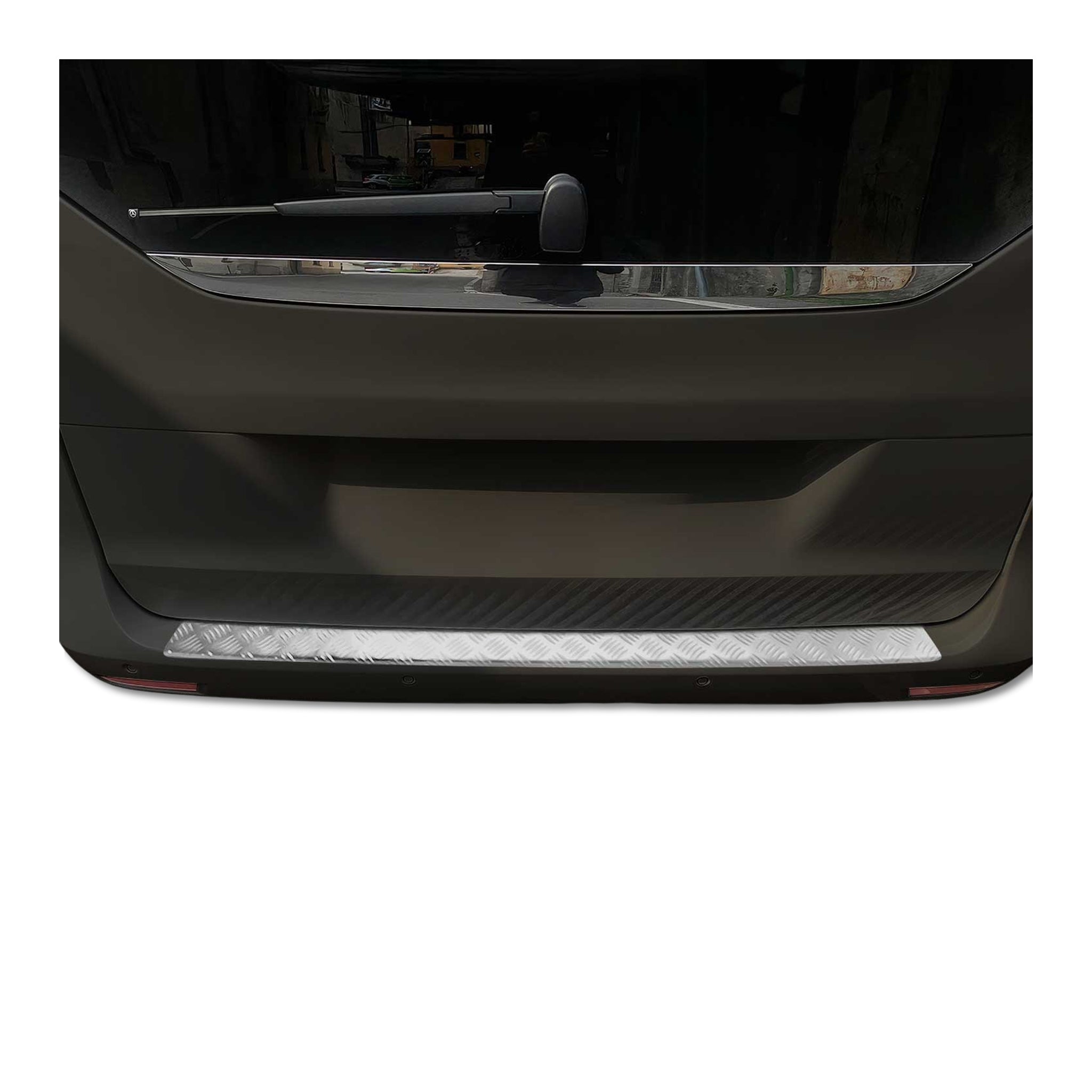 Protector Parachoques para Mercedes Vito W447 Class Plata Mate Aluminio