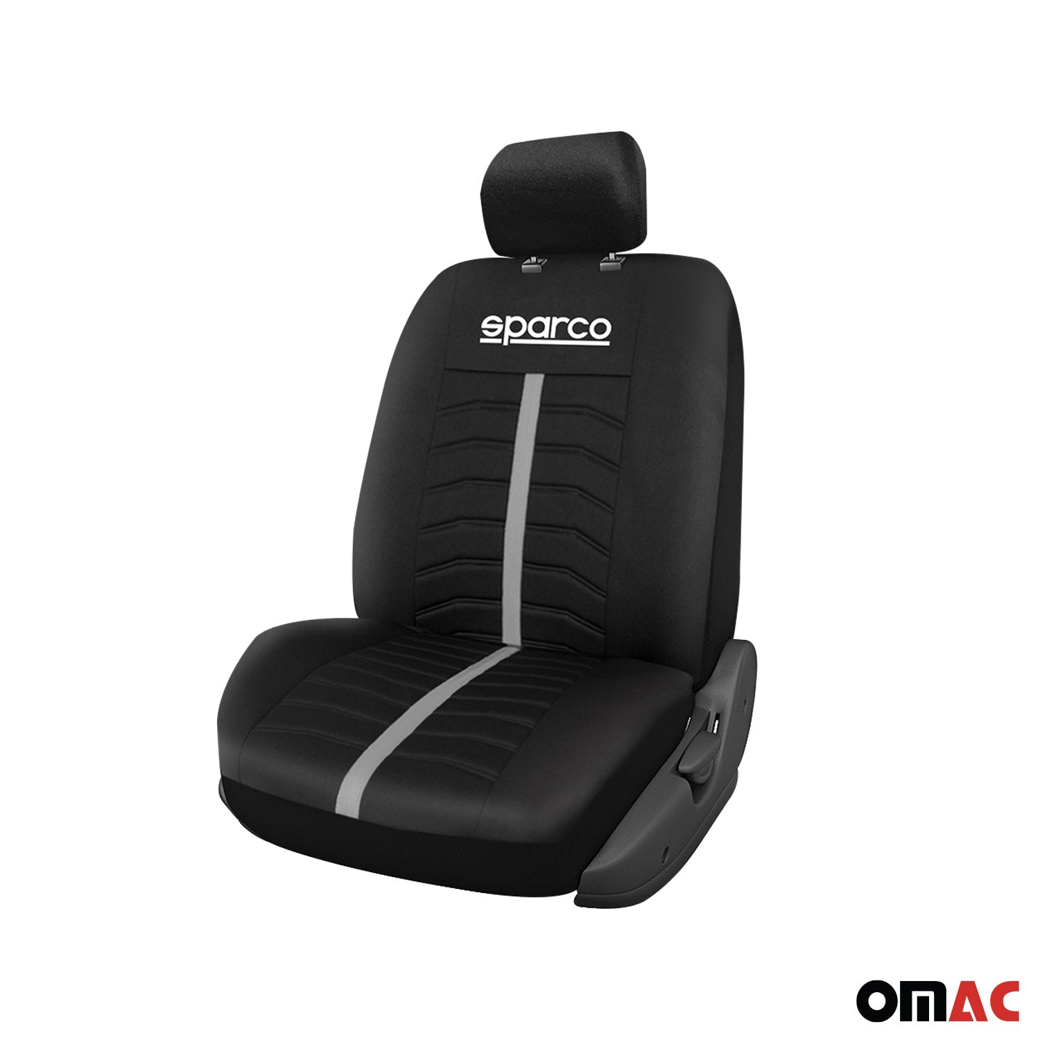 Sparco Funda de Asiento Universal Gris Negro delanteros traseros