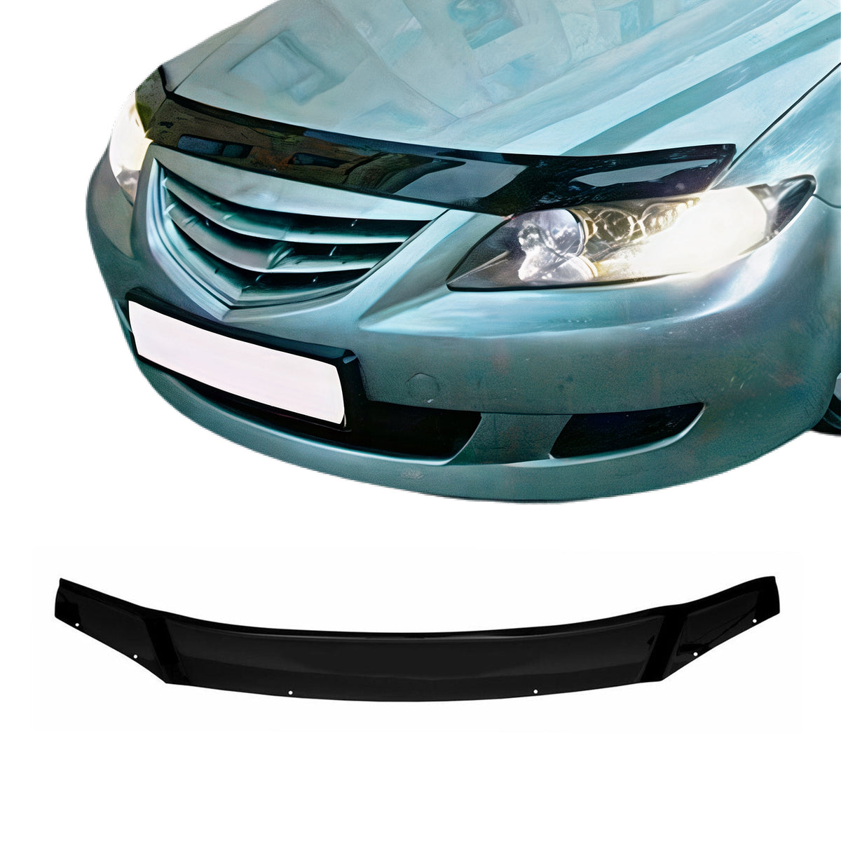 Deflector de Capó para Mazda 6 GG 2002-2008 Oscuro Brillante Acrílico