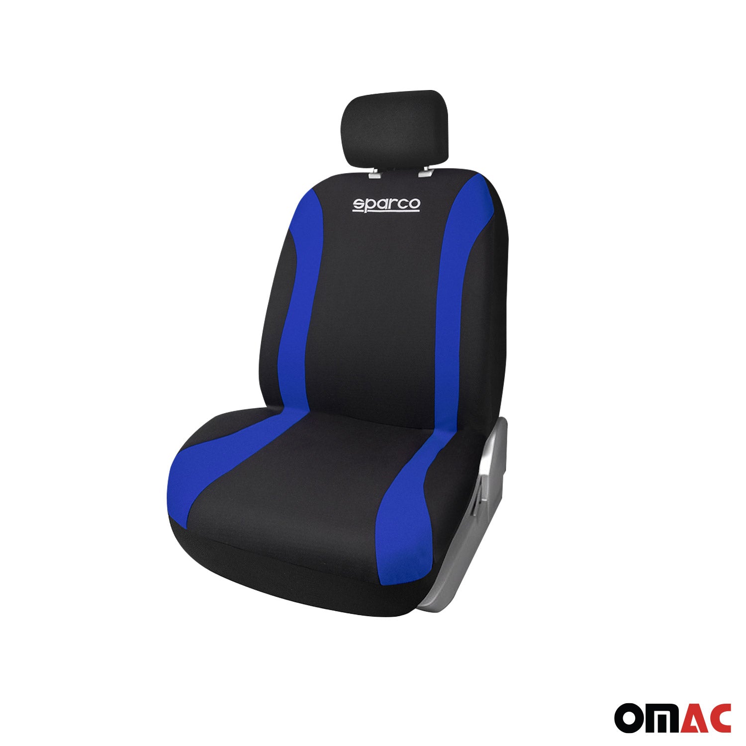 Sparco Funda de Asiento Universal Negro Azul 9Pza Poliéster