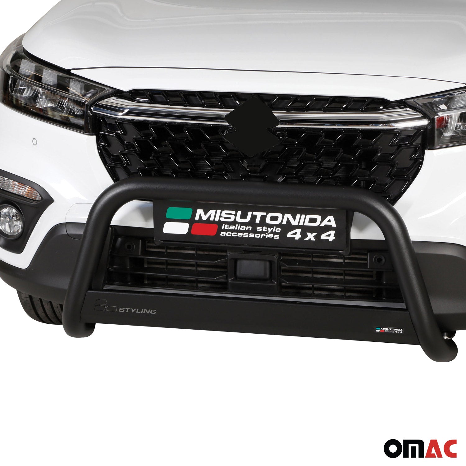 Bull Barra Frontal para Suzuki SX4 S-Cross Hybrid 2022-2025 Negro Acero