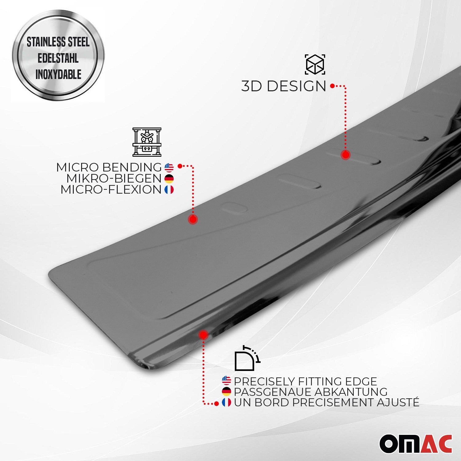 Protector Parachoques para Mercedes B Class W247 2019-2026 Oscuro Acero