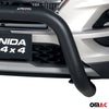 Bull Barra Frontal para Hyundai Tucson 2018-2021 Negro Brillante Acero 1Pza