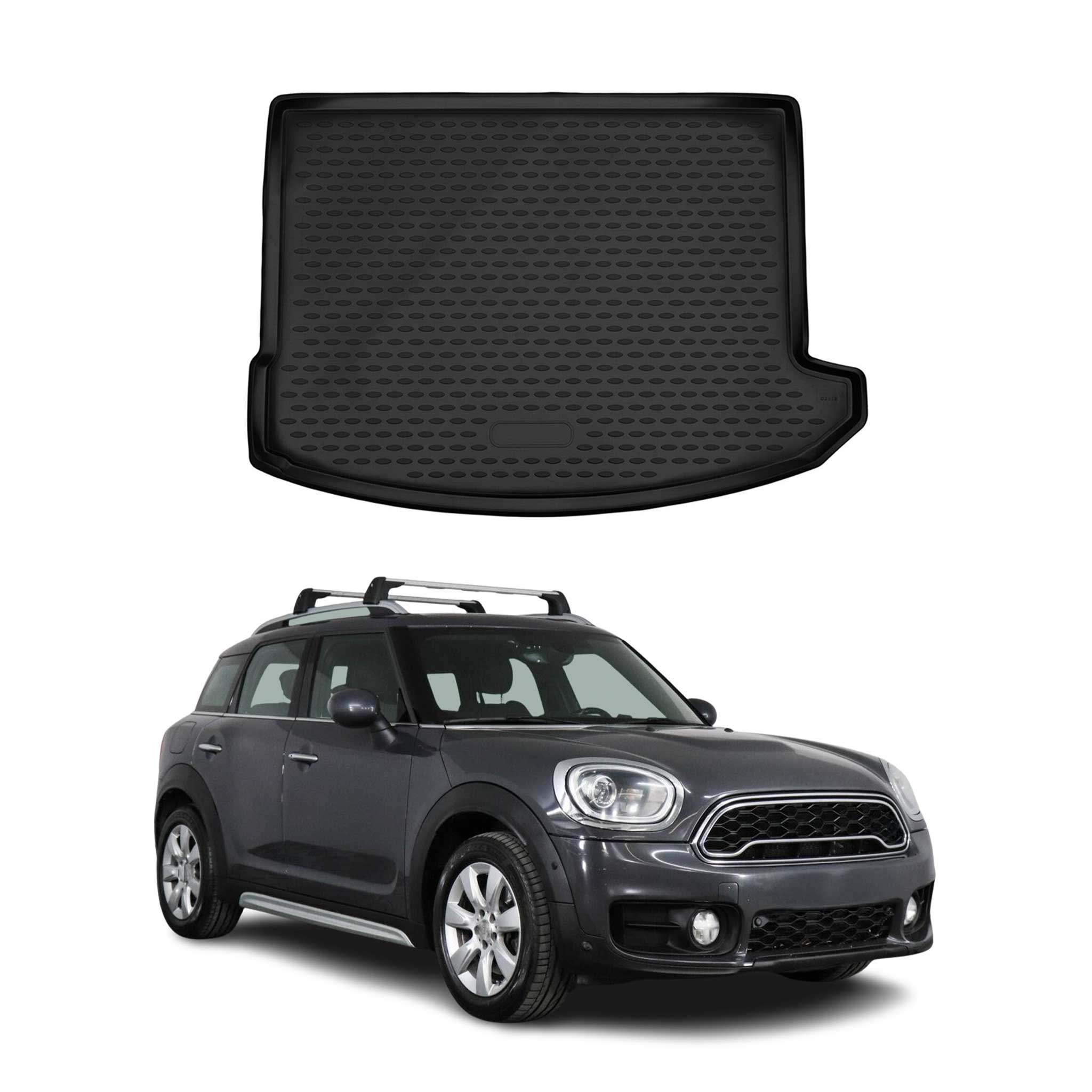 OMAC Bandeja Maletero Alfombrilla para Mini Countryman F60 2016-2024 Negro TPE