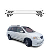 Menabo Barras de Techo Baca para Mazda MPV 1997-1998 Gris Aluminio 2Pza