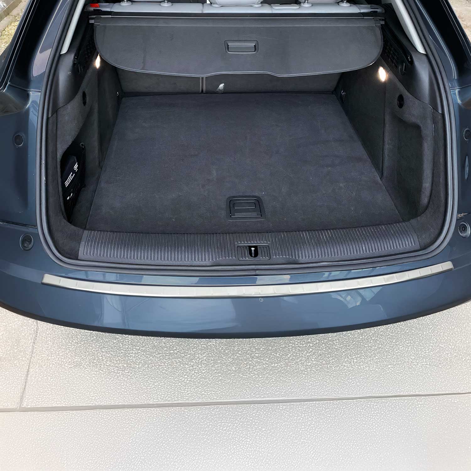 Protector de Parachoques Trasero para Audi Q3 2011-2018 Acero Brillante Plata