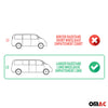Rieles de Techo Coche para Ford Transit / Tourneo Connect V408 2014-21 Largo L2 Negro Alu 2x