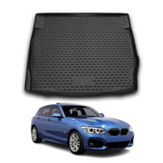 OMAC Bandeja Maletero Alfombrilla para BMW Serie 1 F20 2011-2019 Negro Goma TPE