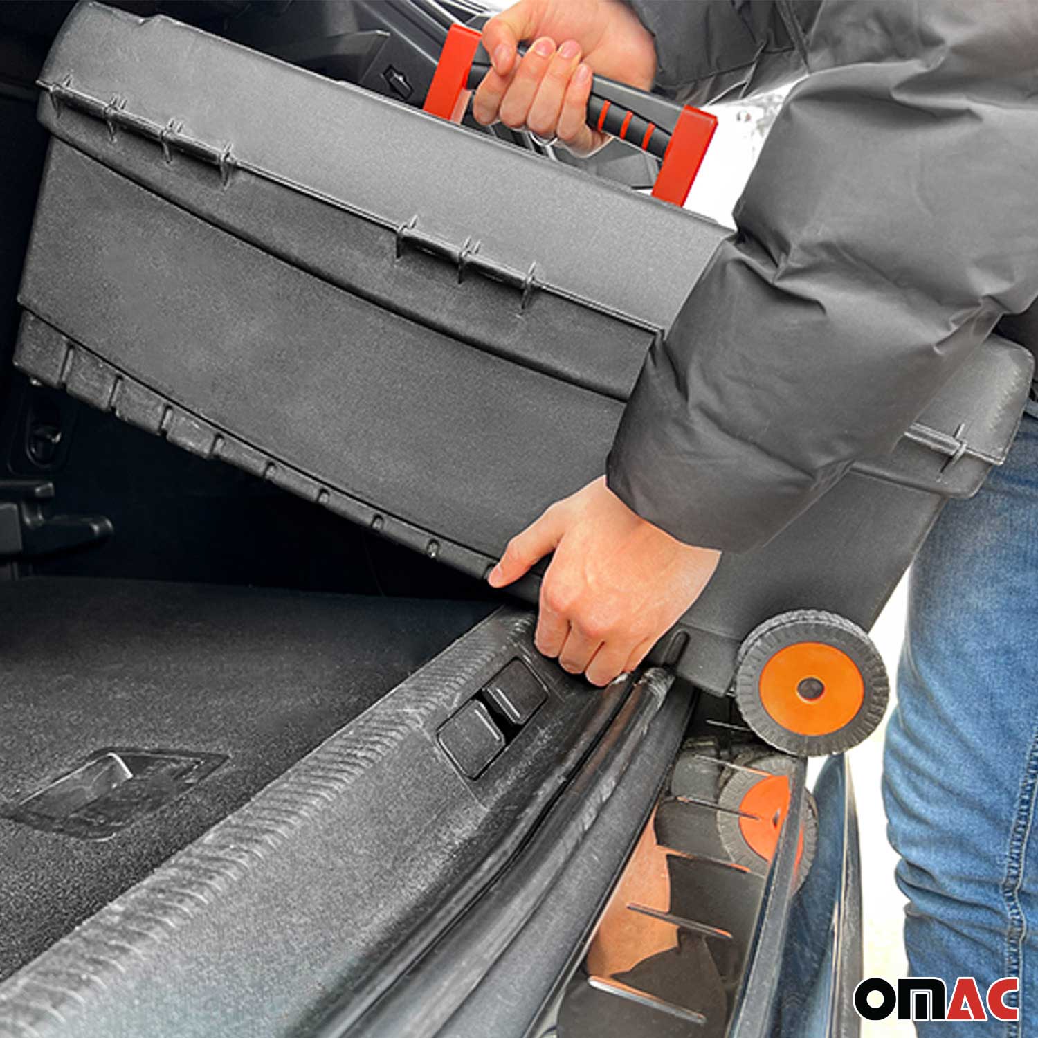 Protector de Parachoques Trasero para Audi Q5 FY 2017-2024 Plata Acero Brillante