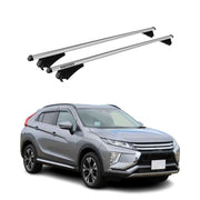 Menabo Barras de Techo Coche Baca para Mitsubishi Eclipse Cross 2018-2025 Gris