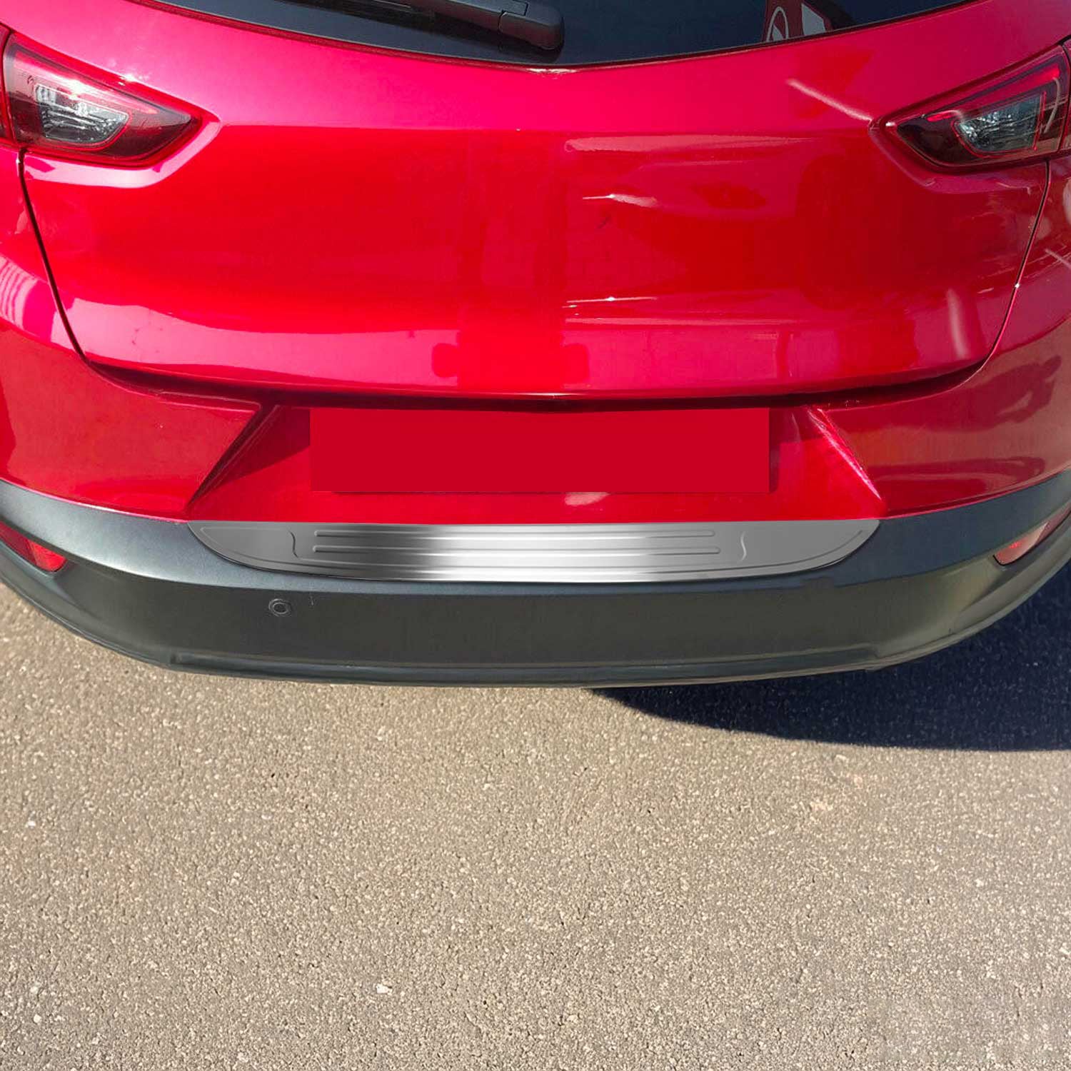 Protector de Parachoques Trasero para Mazda CX-3 2015-2021 Acero cepillado