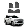 OMAC Alfombrillas Coche para Toyota Land Cruiser 200 2015-2025 Negro Goma 4Pza
