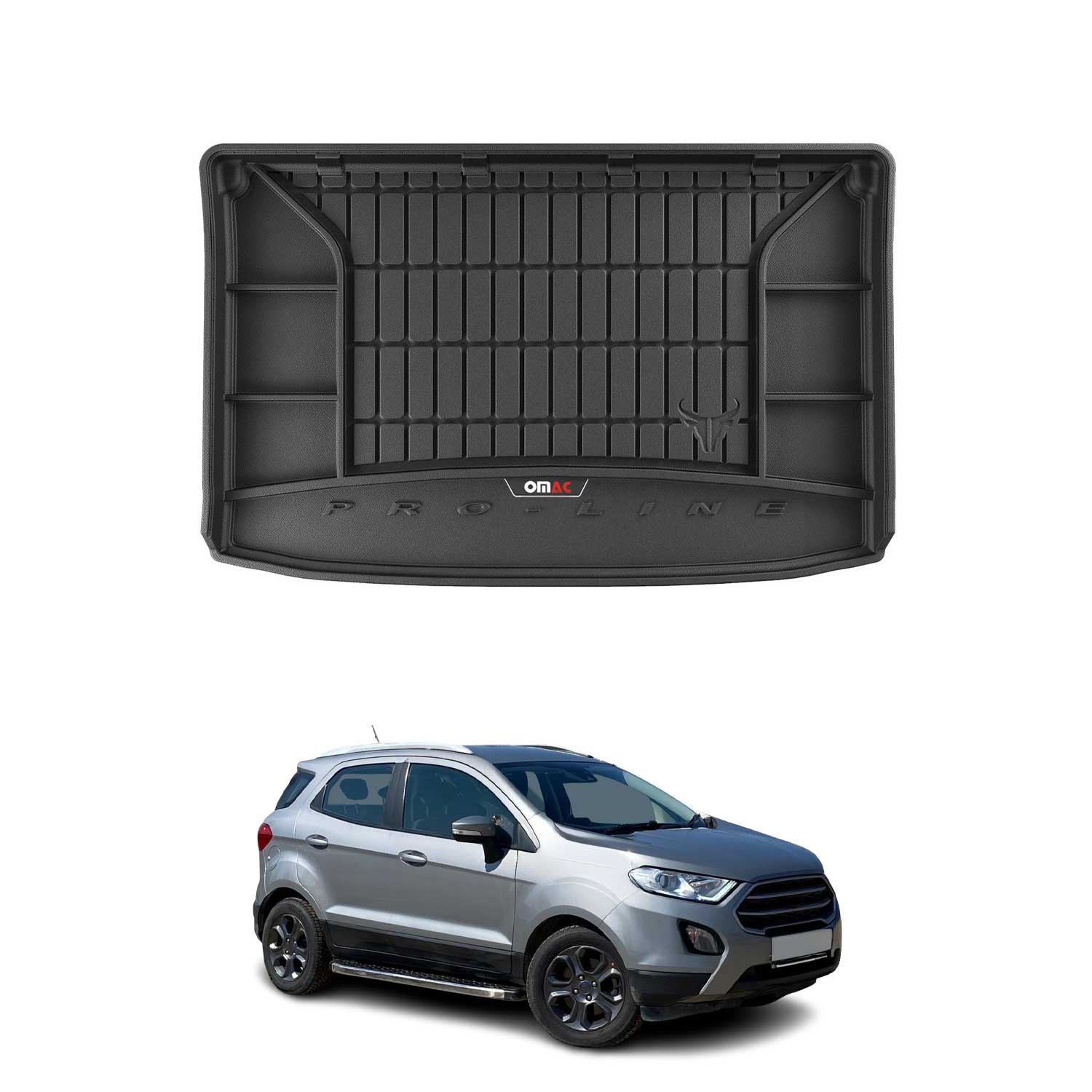 OMAC Premium Bandeja Maletero Alfombrilla para Ford Ecosport 2018-2022 superior