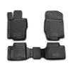 OMAC Alfombrillas De Coche para Mercedes GL Class X164 2006-2012 Negro TPE 4Pza