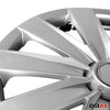 Tapacubos 15 Pulgadas Universal Automóvil Plata ABS
