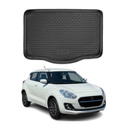 OMAC Bandeja Maletero Alfombrilla para Suzuki Swift 2017-2021 Negro Goma TPE
