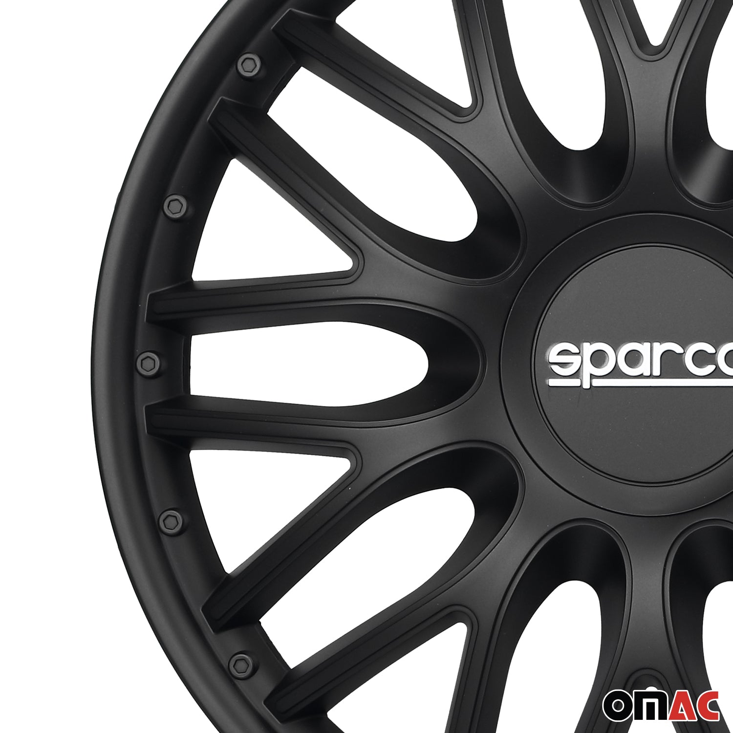 Sparco Roma Tapacubos 15 Pulgadas Universal Negro ABS Plástico