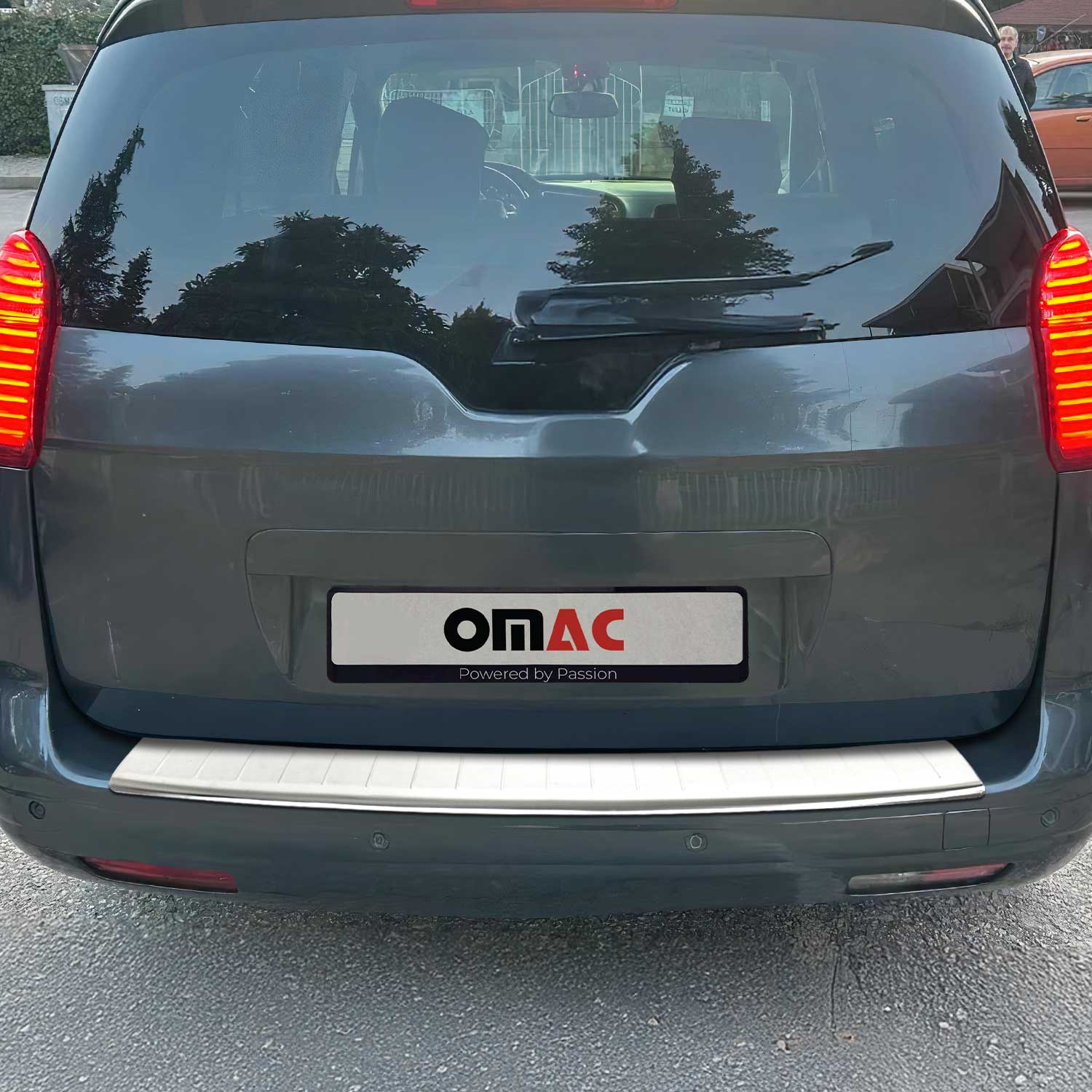 Protector Parachoques para Peugeot 5008 2009-2017 Plata Brillante Acero