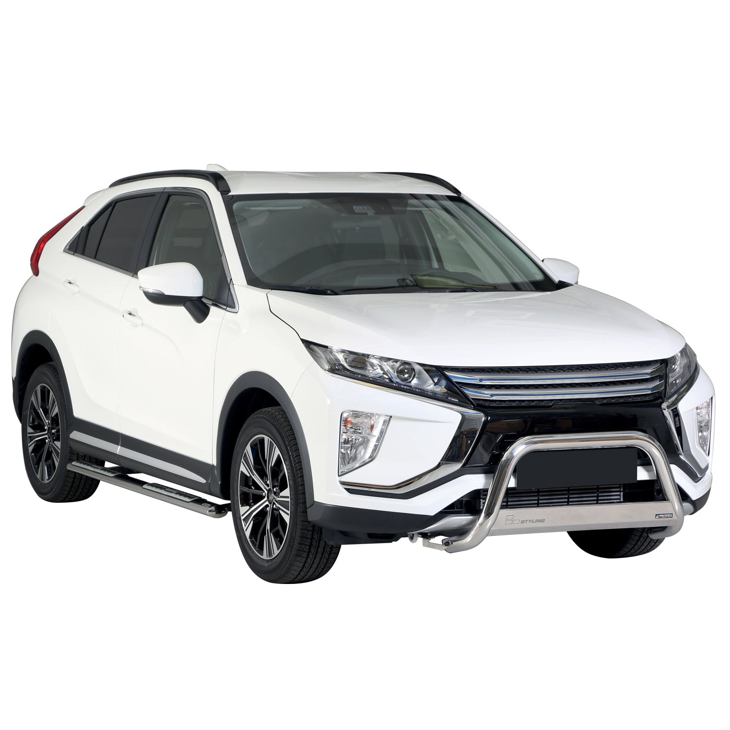 Bull Barra Frontal para Mitsubishi Eclipse Cross 2018-2020 Plata Acero