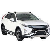 Bull Barra Frontal para Mitsubishi Eclipse Cross 2018-2020 Plata Acero
