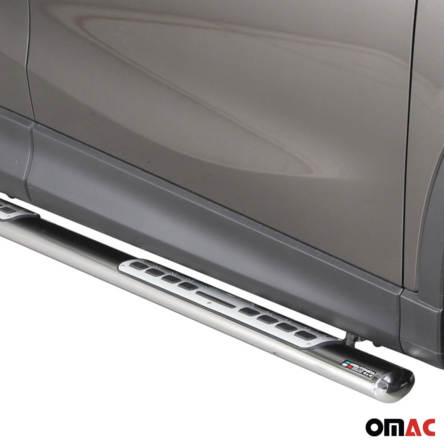 Par de Estribos Barras Laterales para Mazda CX-5 2015-2016 Plata Acero 2x