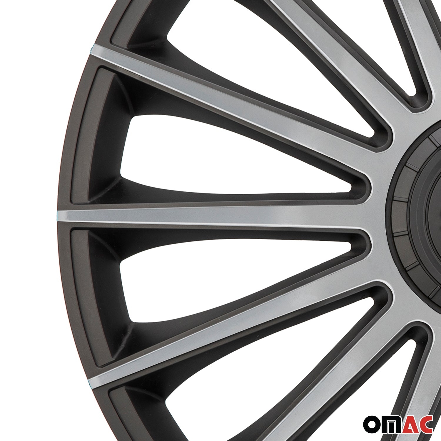 Sparco Treviso Tapacubos 16" pulgadas Universal Negro Plata ABS Plástico