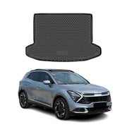 OMAC Bandeja Maletero Alfombrilla para Kia Sportage 2022-2025 Negro Goma TPE