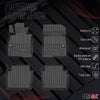 OMAC Premium Alfombrillas De Coche para Mazda 6 Sedán 2012-2018 TPE Goma 4x