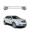 Menabo Barras Techo Coche Barra para Cadillac SRX 2010-2016 Gris Aluminio 2Pza