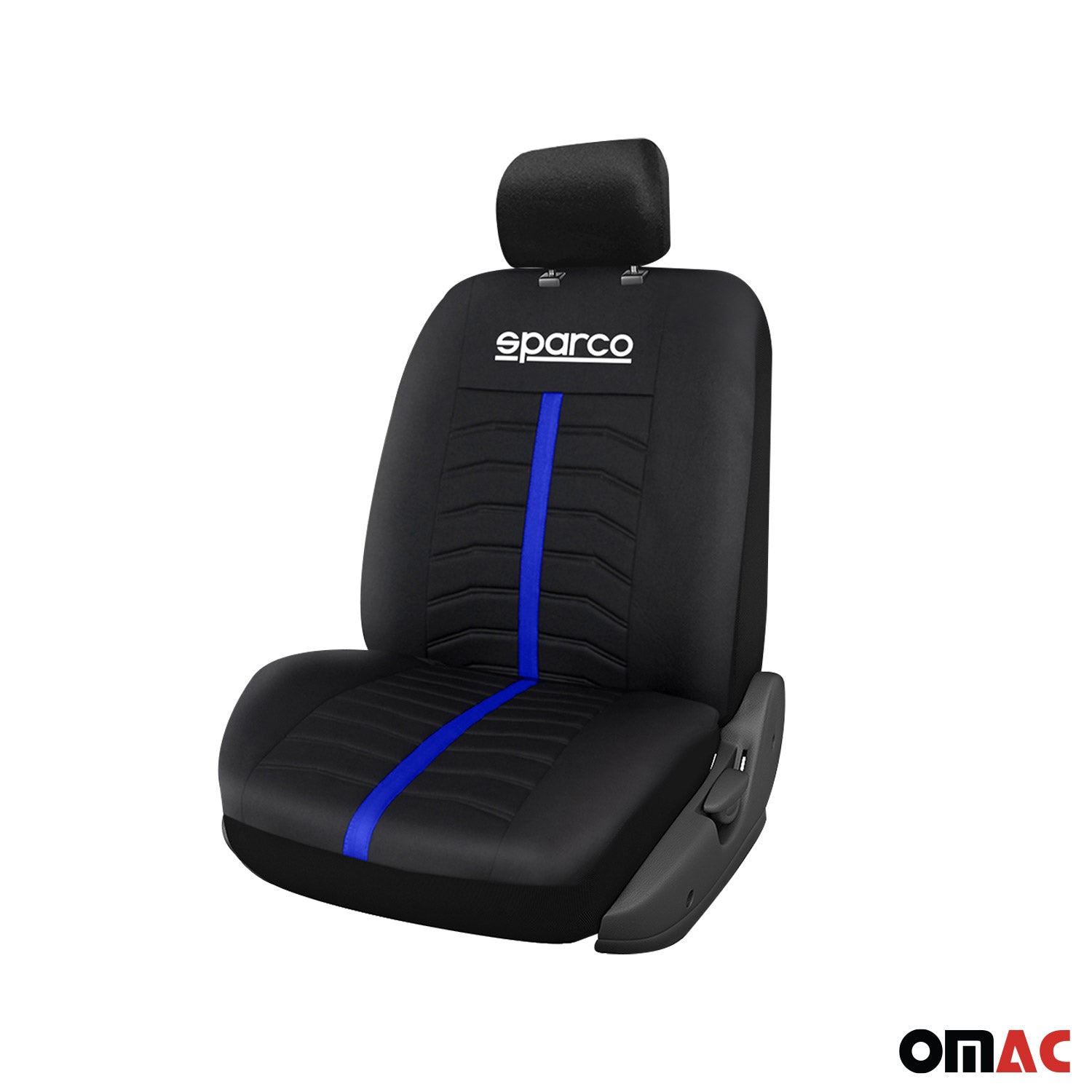 Sparco Funda de Asiento Universal Negro Azul Rojo Delantero Trasero