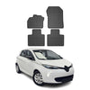 OMAC Alfombrillas De Coche para Renault Zoe 2012-2019 Negro Goma 4Pza