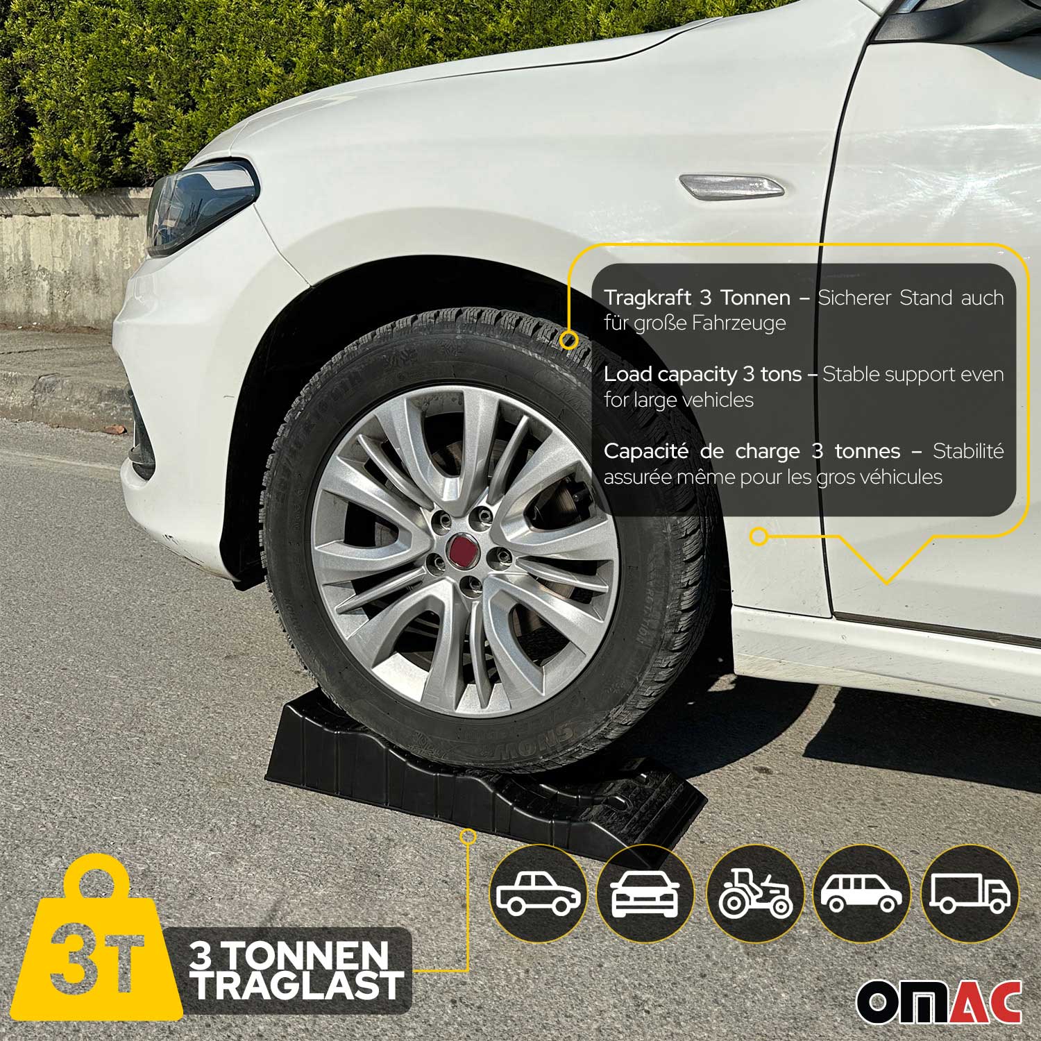 Rampa de Automóvil Rampas de Elevación de Autos de 3,5 toneladas Elevación Rueda