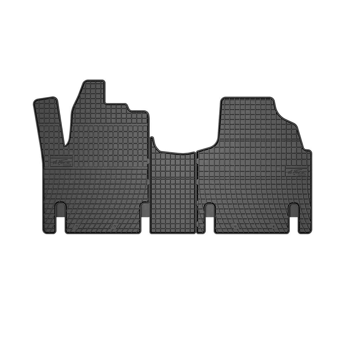 OMAC Alfombrillas De Coche para Peugeot Expert 1995-2006 Negro Goma TPE 3Pza
