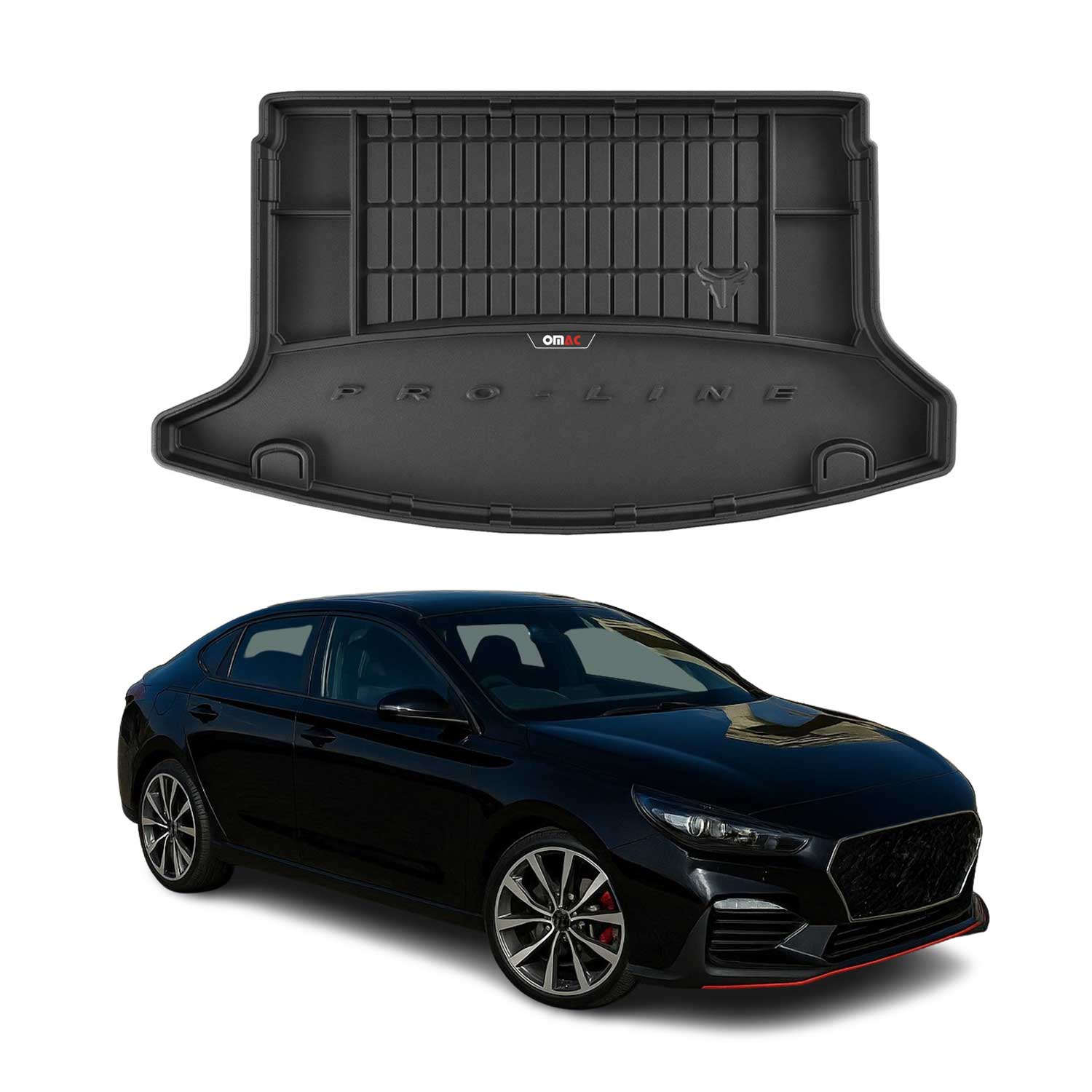 OMAC Premium Bandeja Maletero Alfombrilla para Hyundai i30 Nperformance 2017-25