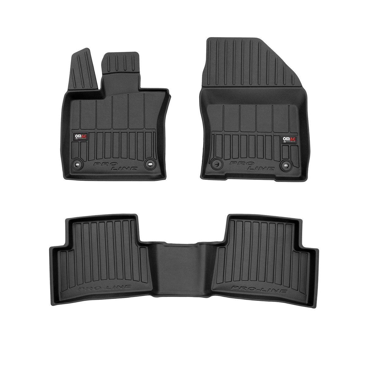 OMAC Premium Alfombrillas De Coche para Lexus UX 2018-2025 Negro TPE Goma 4Pza