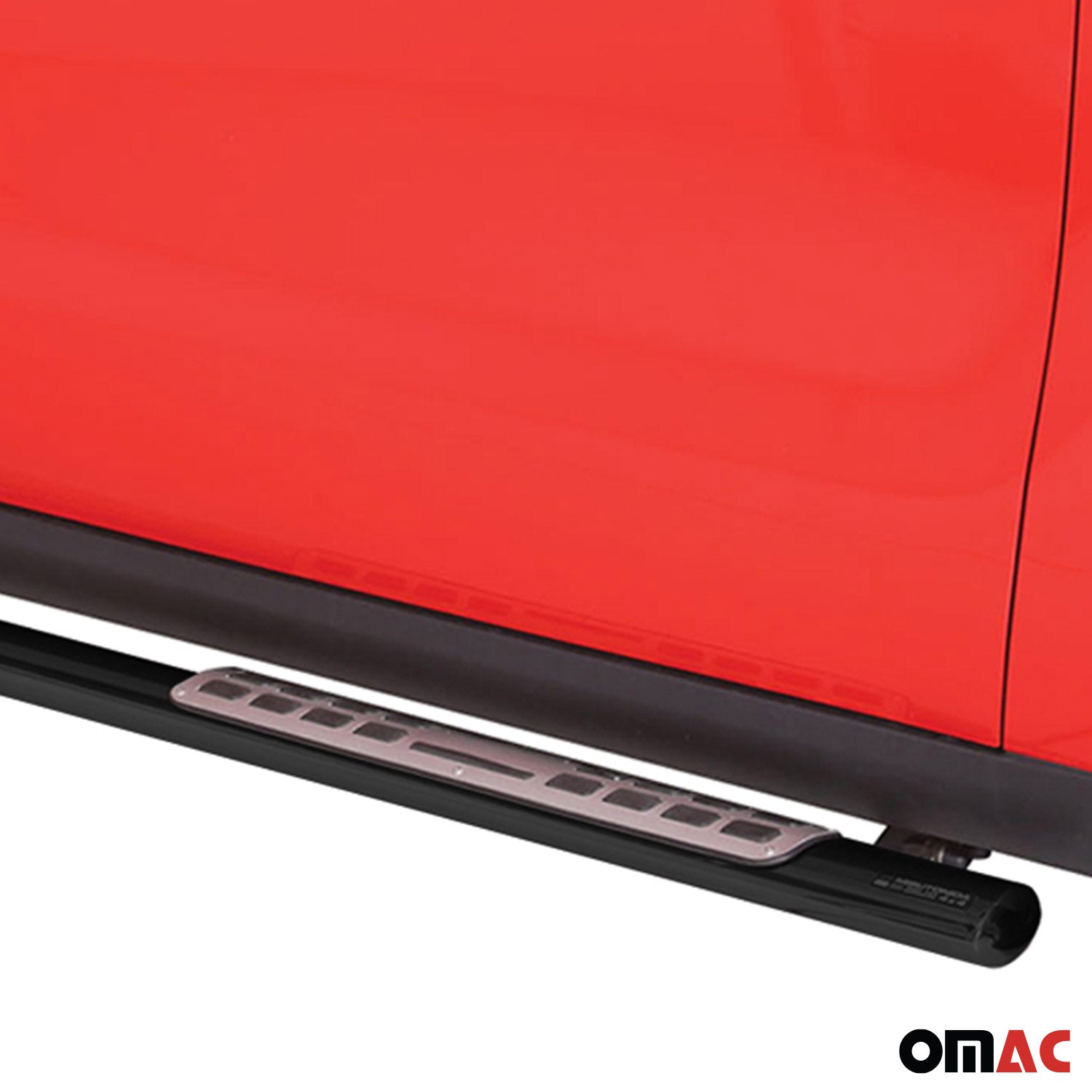 Par de Estribos Barras Laterales para Kia Soul 2013-2017 Negro Brillante Acero