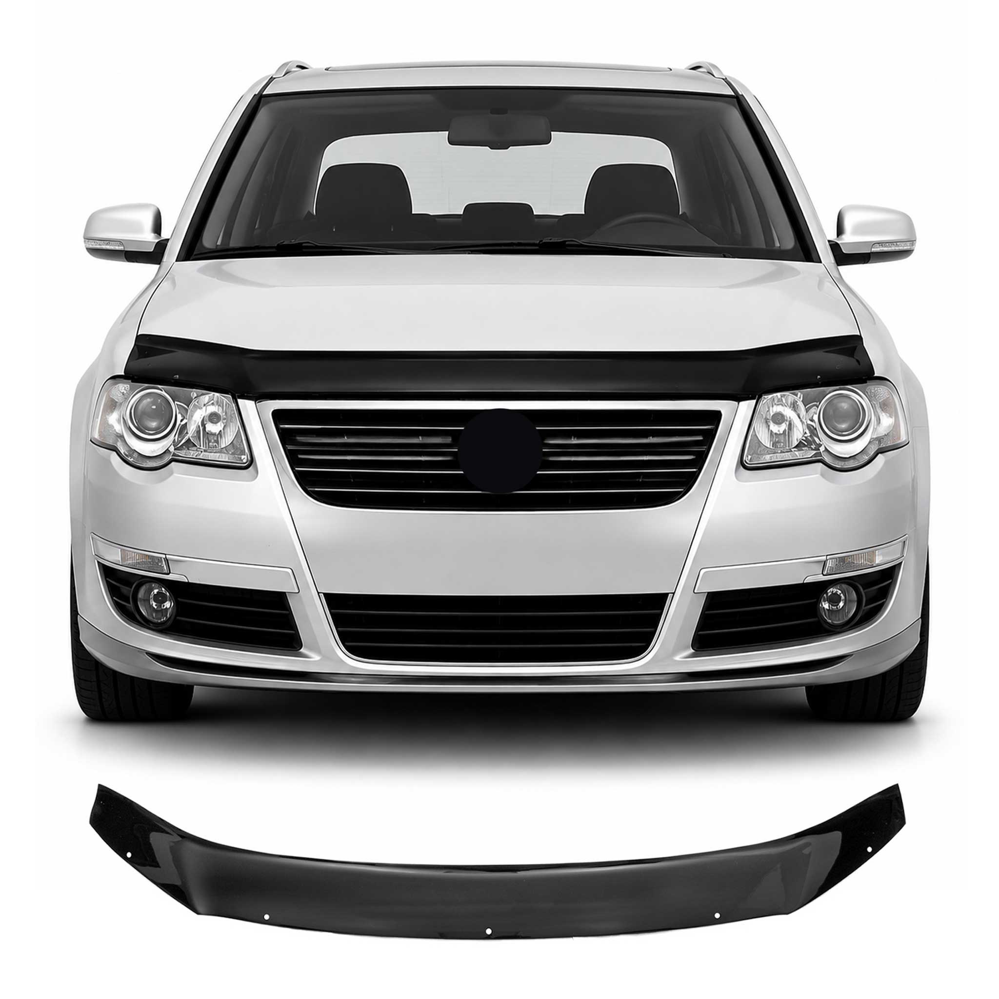 Deflector de Capó para Vw Passat B6 2005-2010 Oscuro Brillante Acrílico