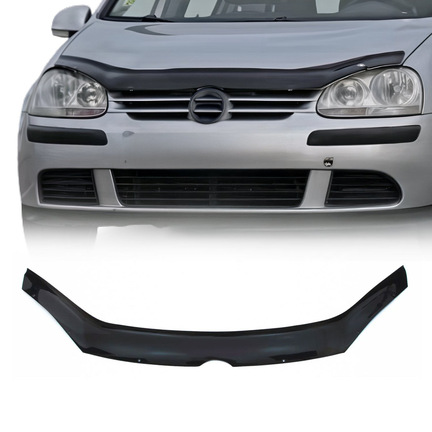 Deflector de Capó para VW Golf V 2003-2009 Oscuro Brillante Acrílico